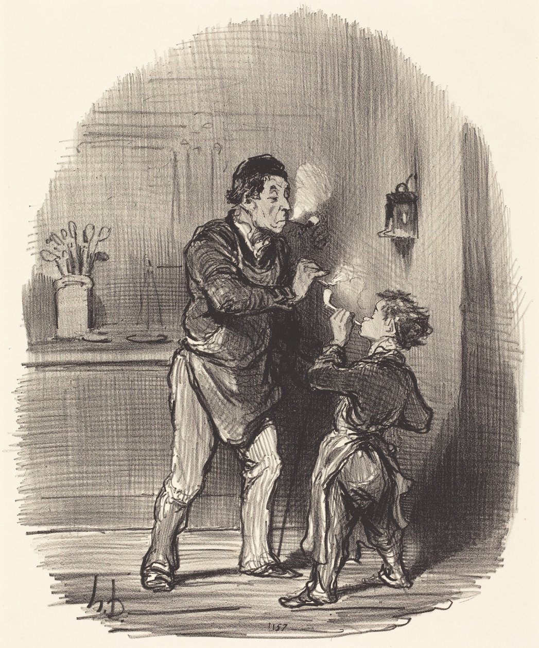 Filozof-szmatarz autorstwa Honoré Daumier