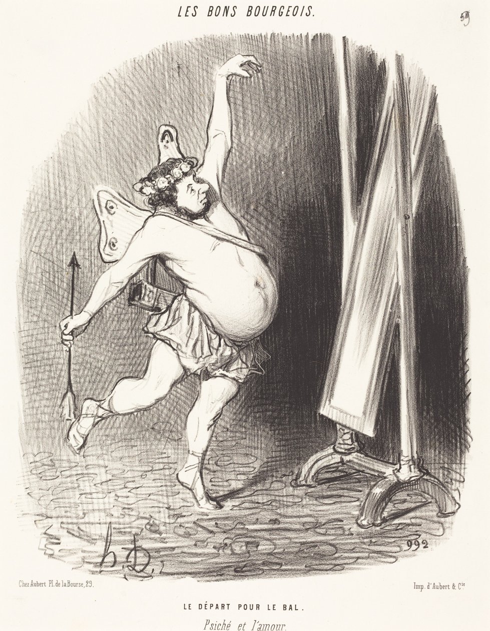 Wyjazd na bal autorstwa Honoré Daumier