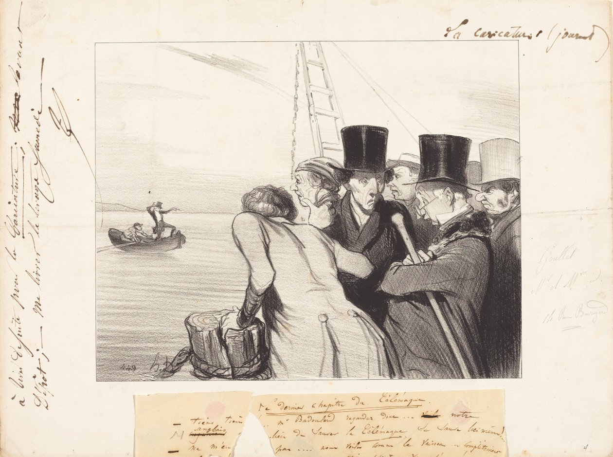 Ostatnia przygoda Telemacha autorstwa Honoré Daumier
