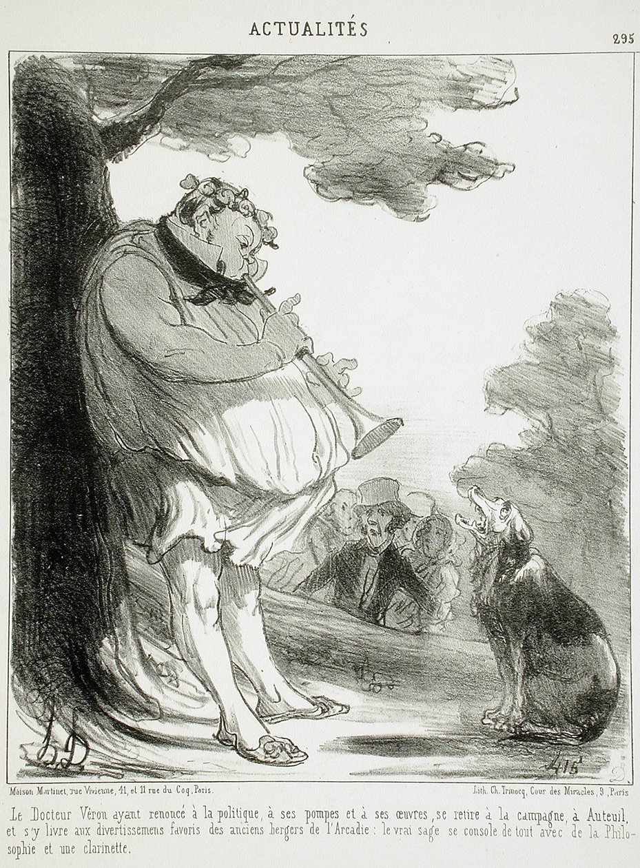 Doktor Véron, który wyrzekł się polityki... autorstwa Honoré Daumier