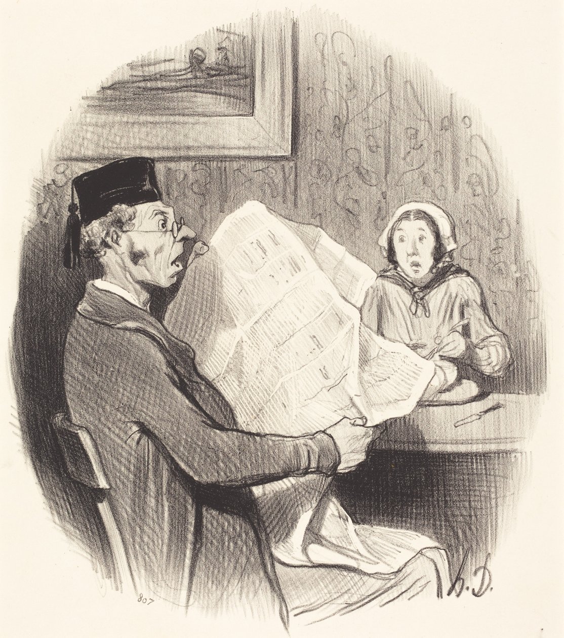 Coraz bardziej potworny Format autorstwa Honoré Daumier