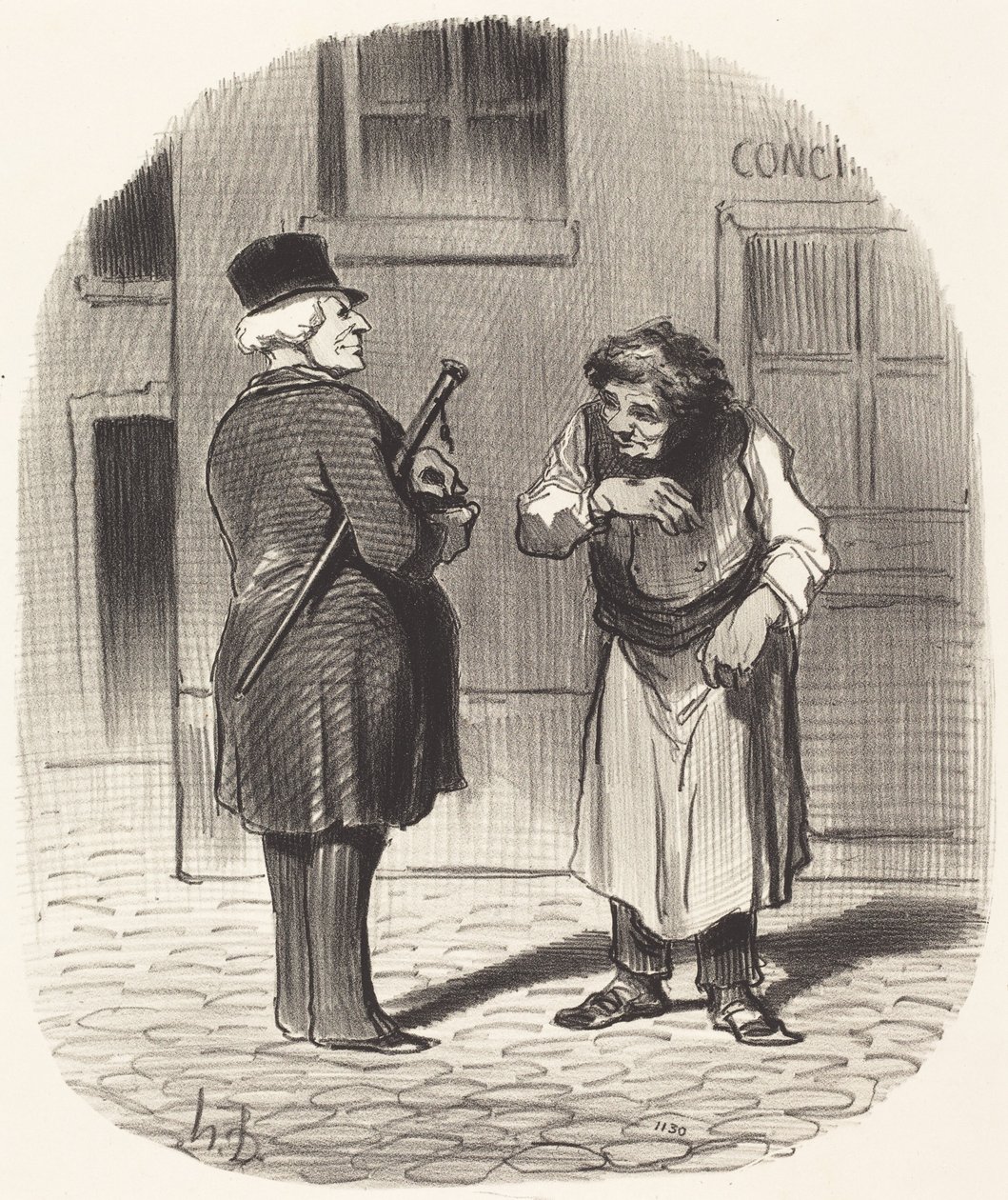 Nowy Rok autorstwa Honoré Daumier