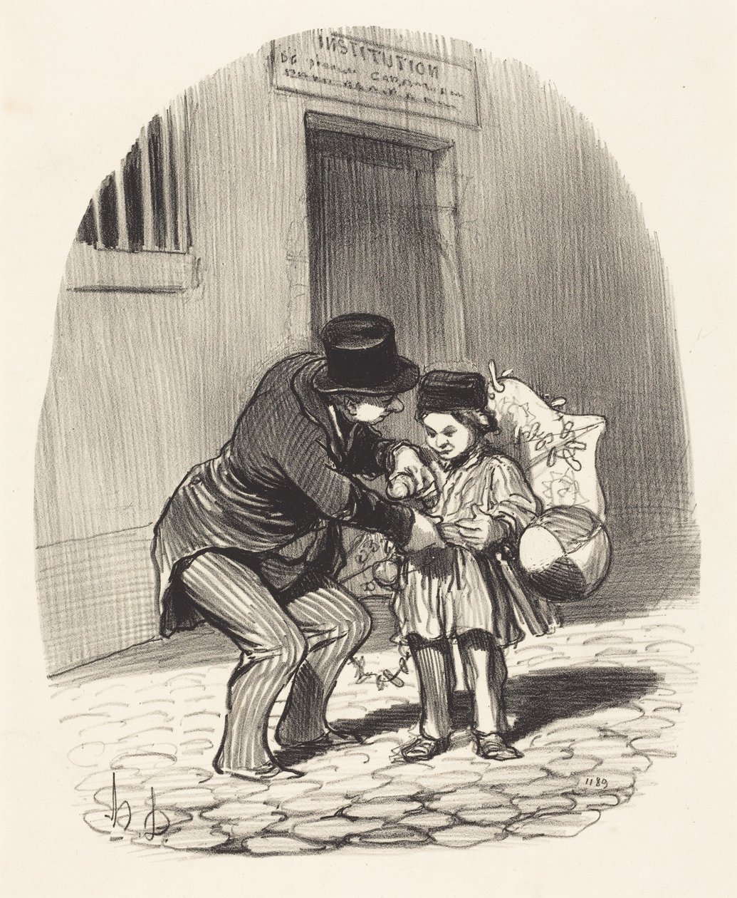 Dzień wyjścia autorstwa Honoré Daumier