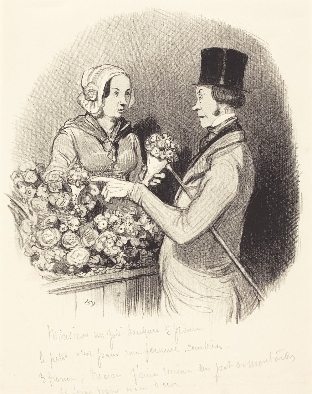 Dzień, w którym trzeba wykazać się dżentelmeńskimi manierami autorstwa Honoré Daumier