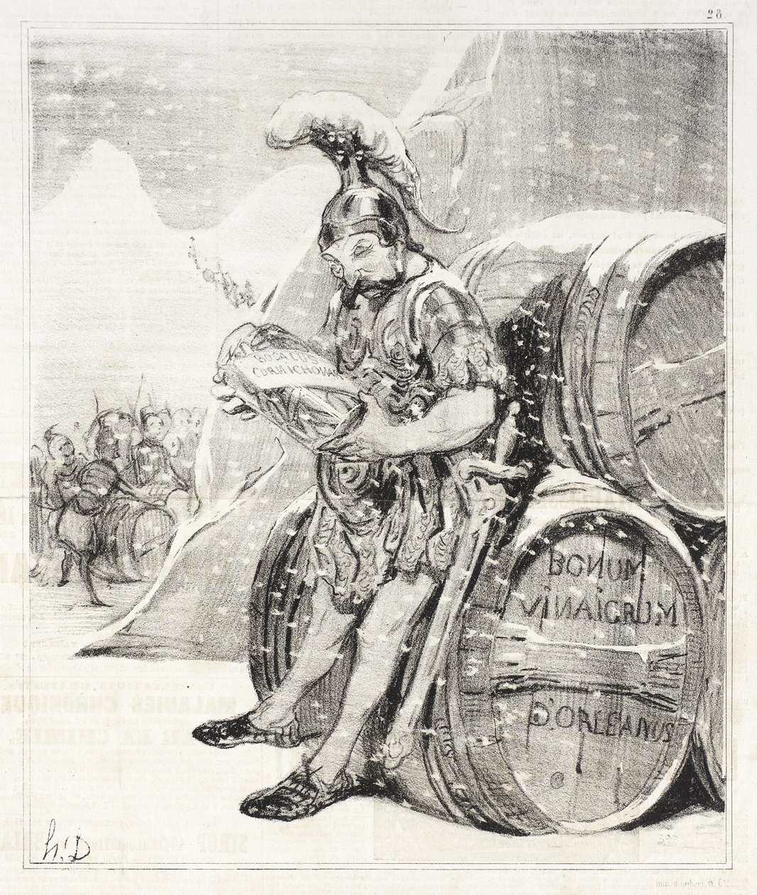 Przeprawa Hannibala autorstwa Honoré Daumier