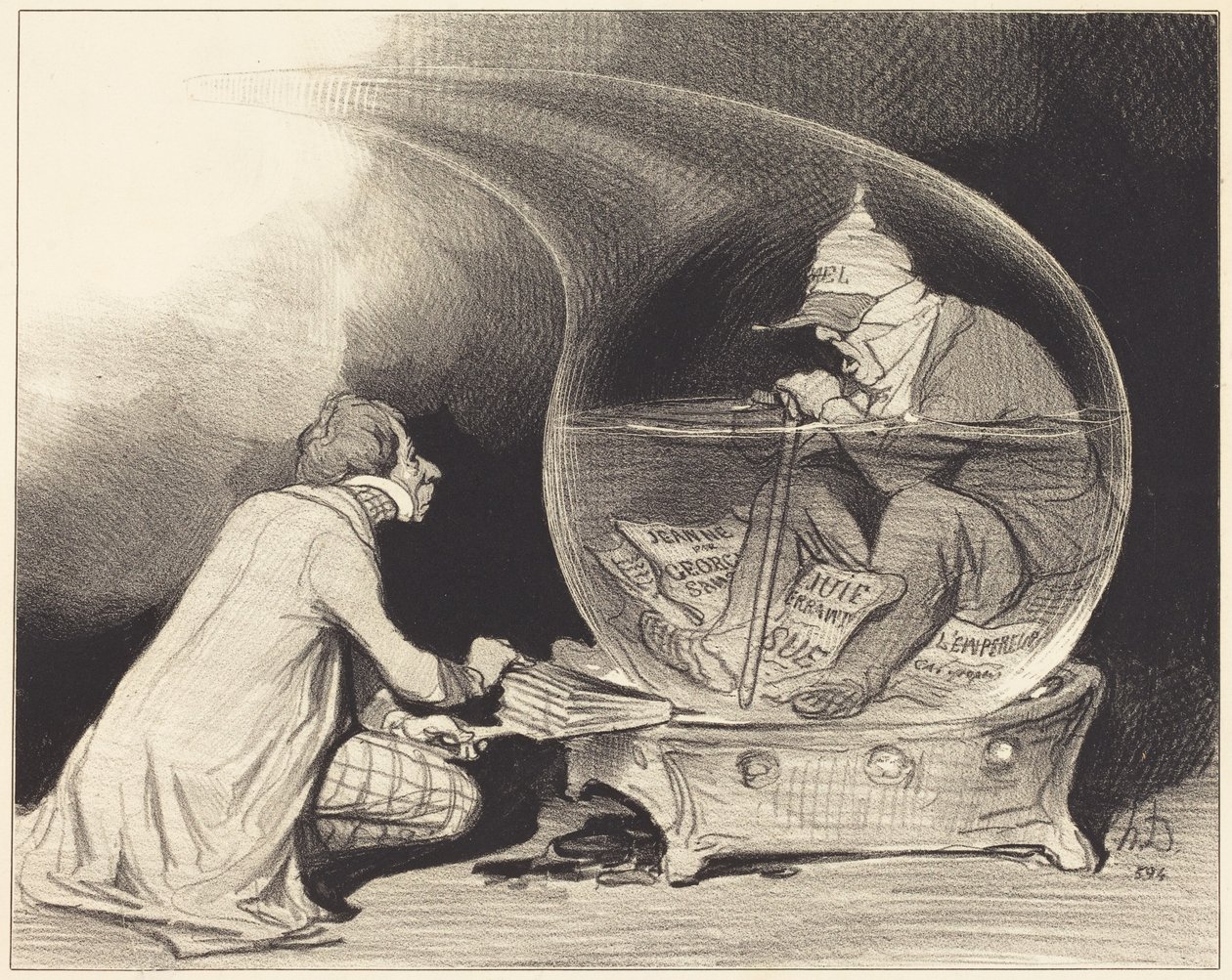 Odmłodzenie gazety „Le Constitutionnel” autorstwa Honoré Daumier