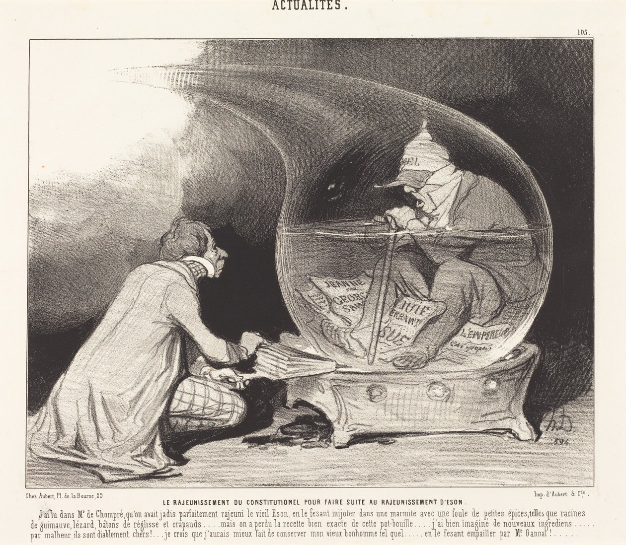 Odmłodzenie Le Constitutionnel autorstwa Honoré Daumier