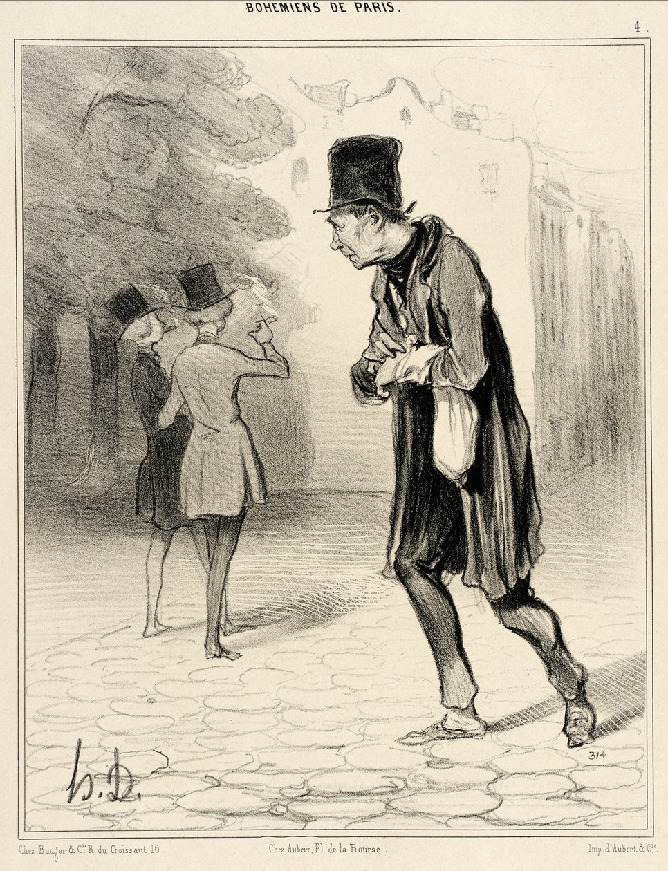 Zbieracz niedopałków cygar autorstwa Honoré Daumier