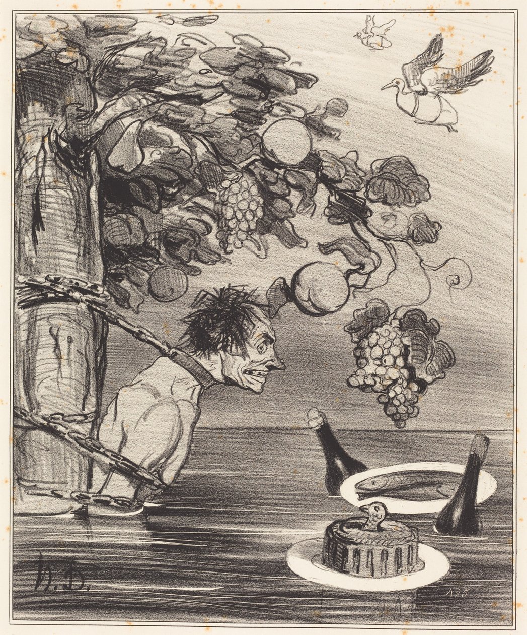 Męka Tantala autorstwa Honoré Daumier