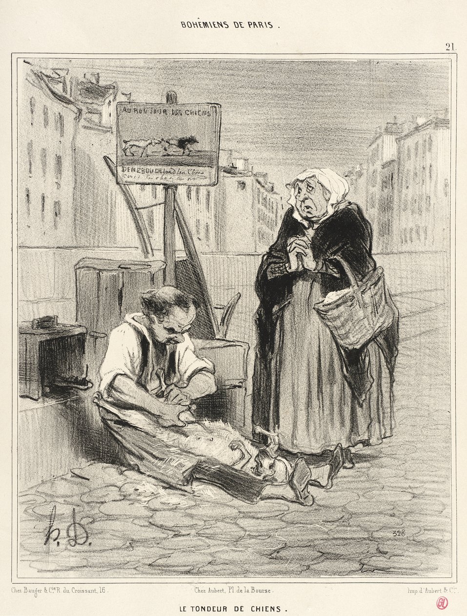 Strzygacz psów autorstwa Honoré Daumier