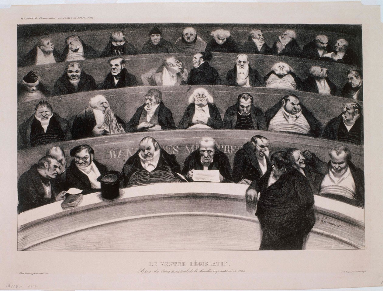 Brzuch legislacyjny autorstwa Honoré Daumier