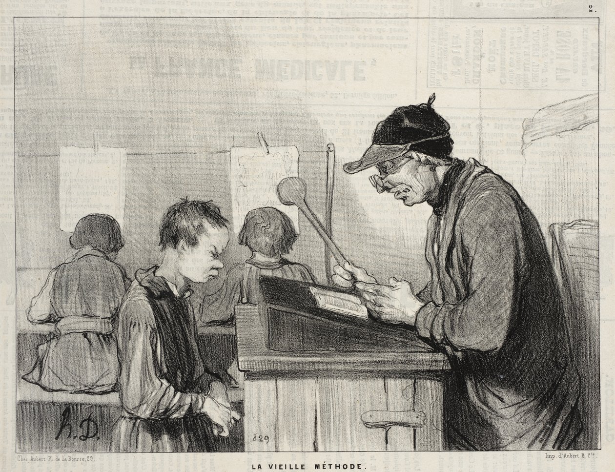 Stara metoda autorstwa Honoré Daumier