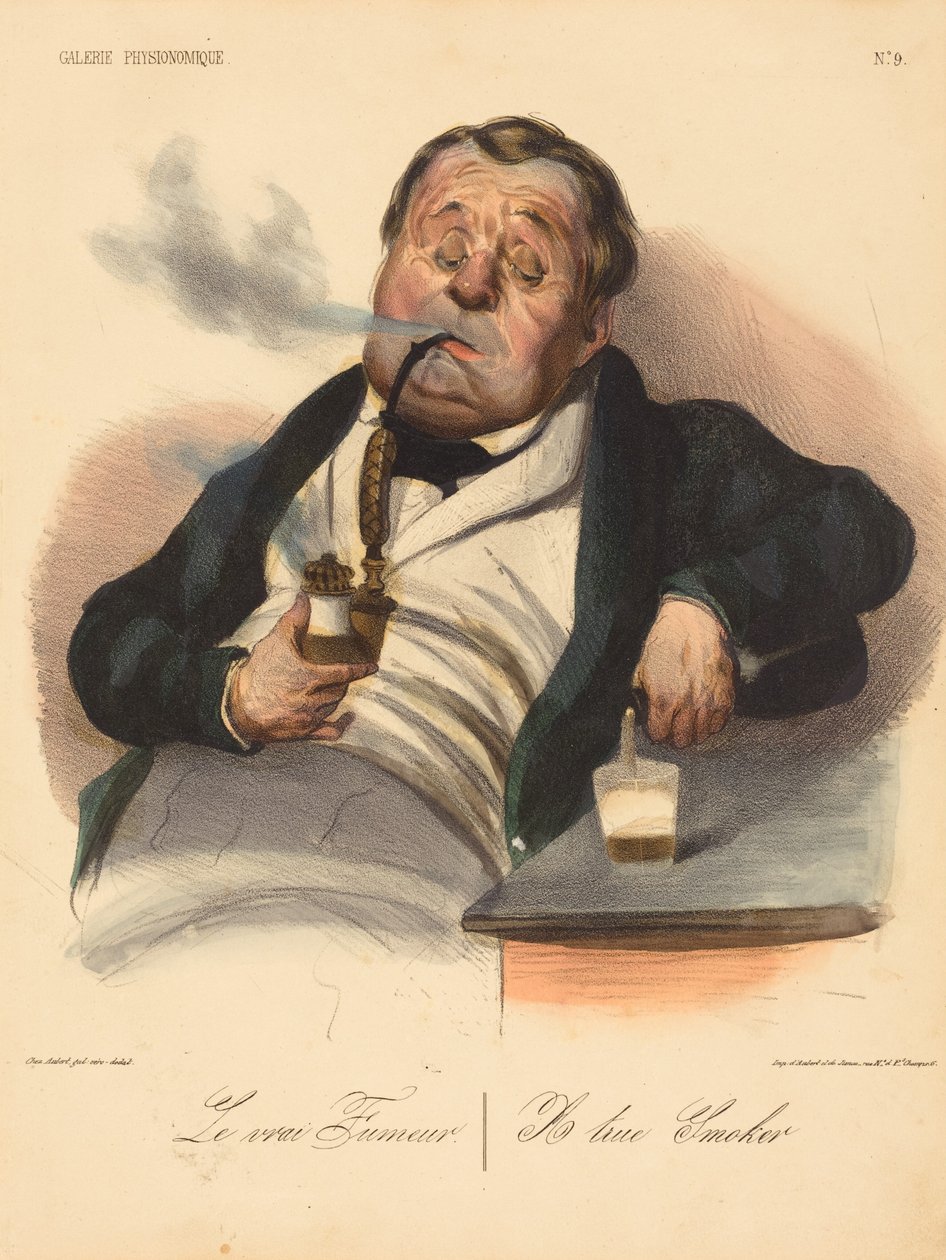 Prawdziwy palacz autorstwa Honoré Daumier