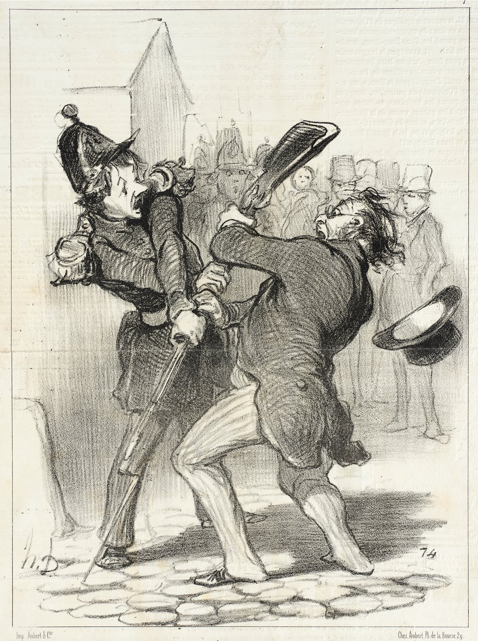 Przyjaciele Pokoju – Wynik konkursu na esej o Coquerelu... autorstwa Honoré Daumier