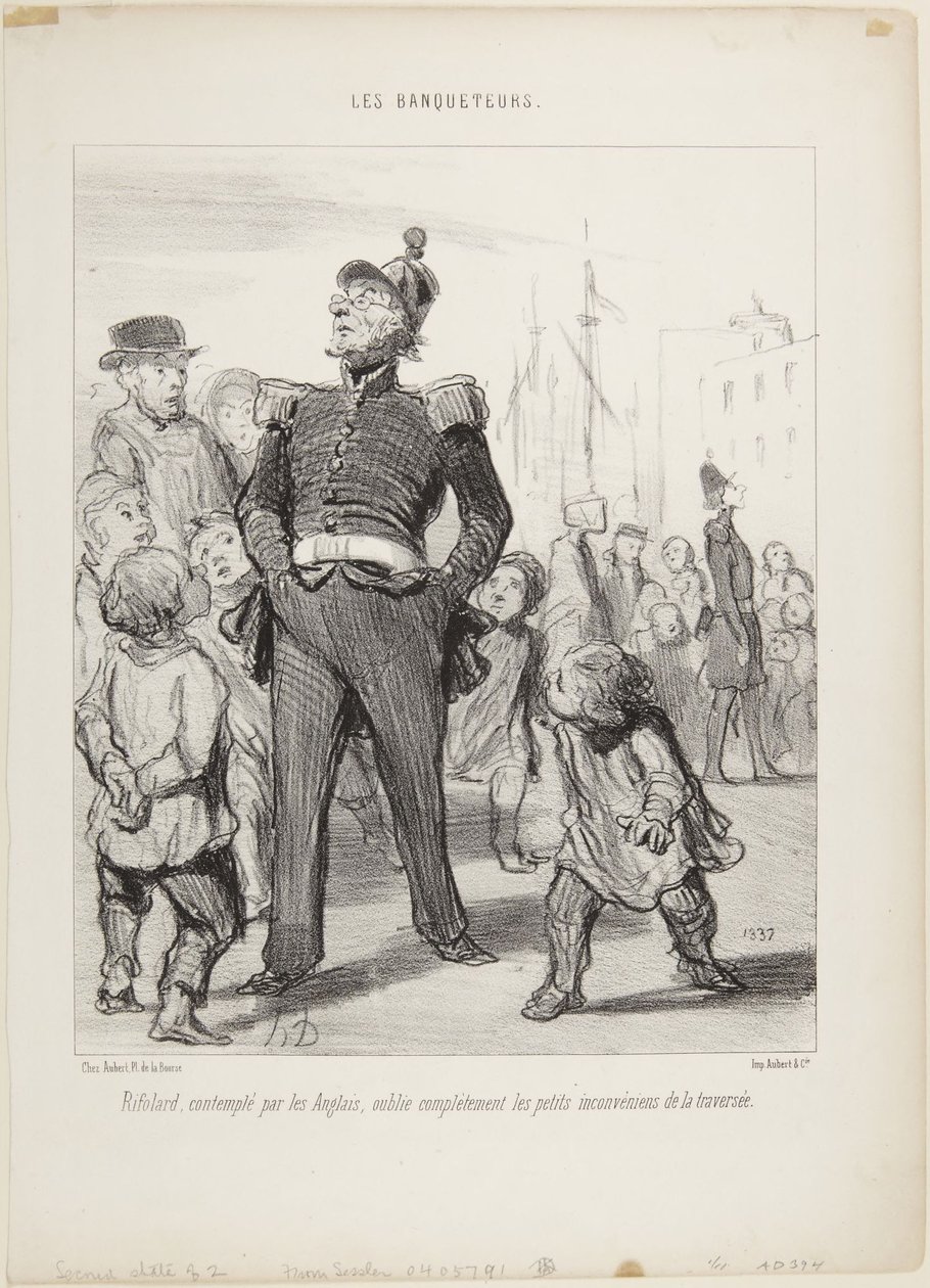 Biesiadnicy autorstwa Honoré Daumier