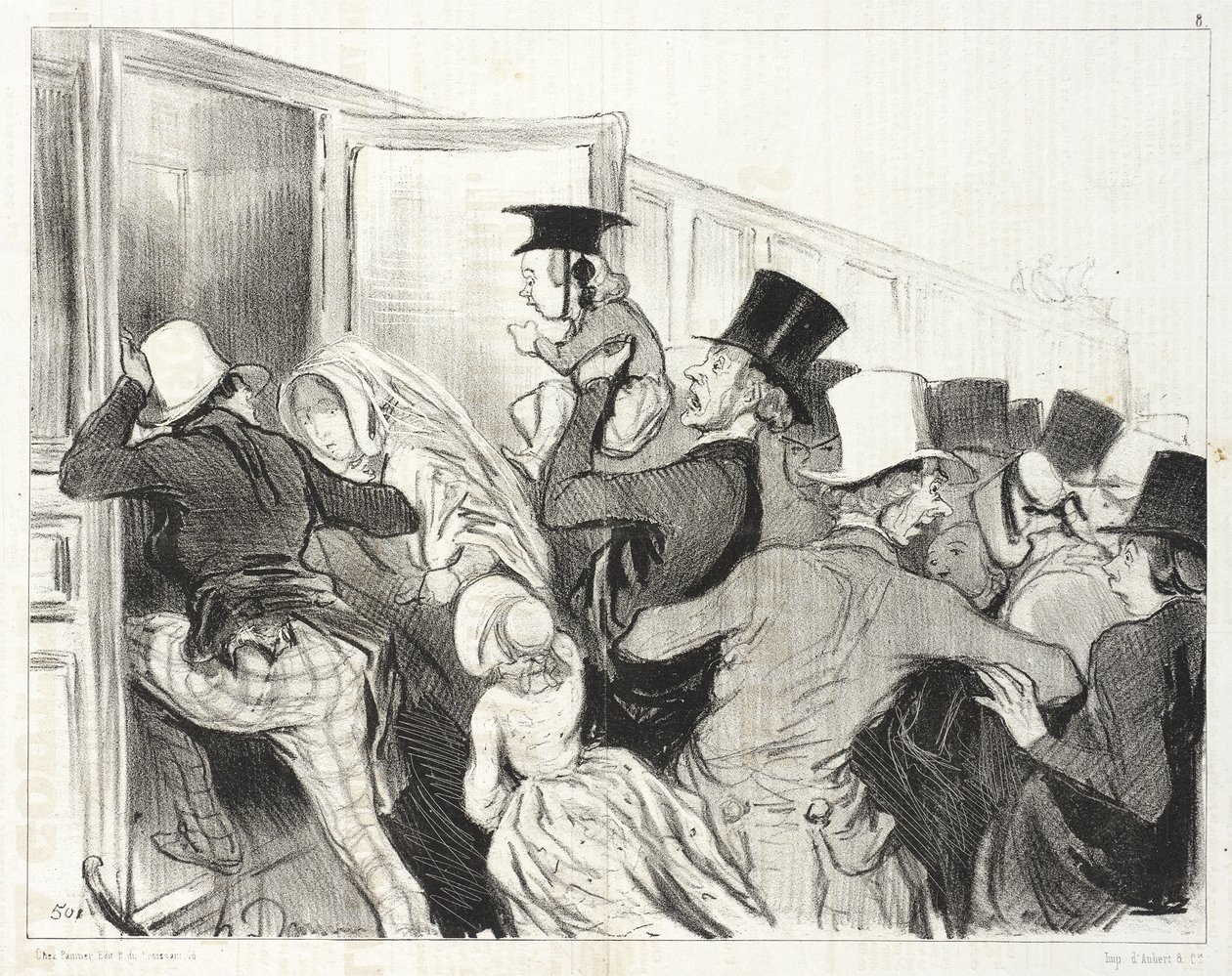 Koleje (seria grafik) autorstwa Honoré Daumier