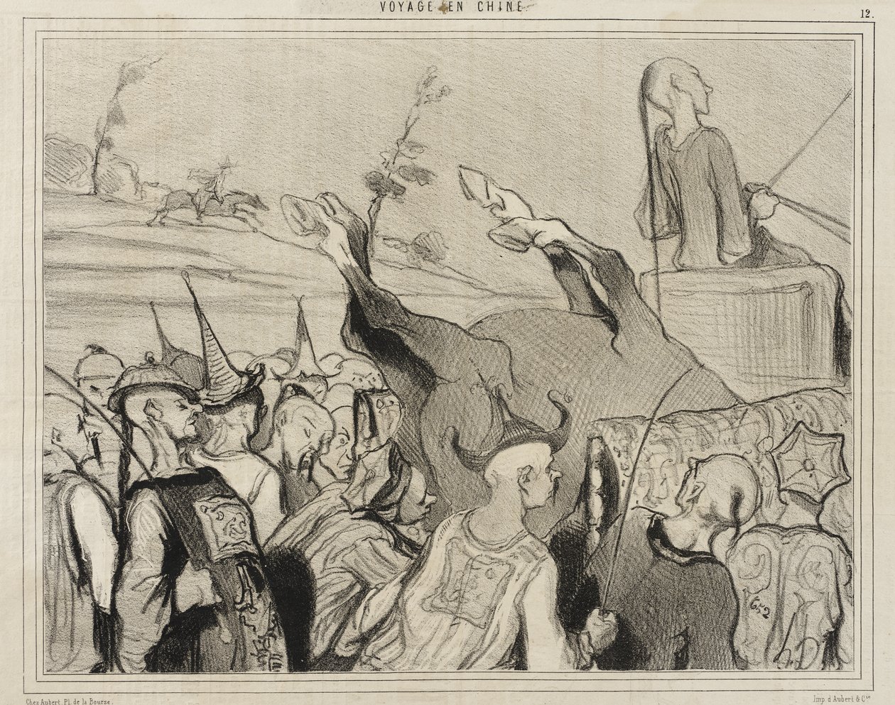 Wyścigi konne autorstwa Honoré Daumier