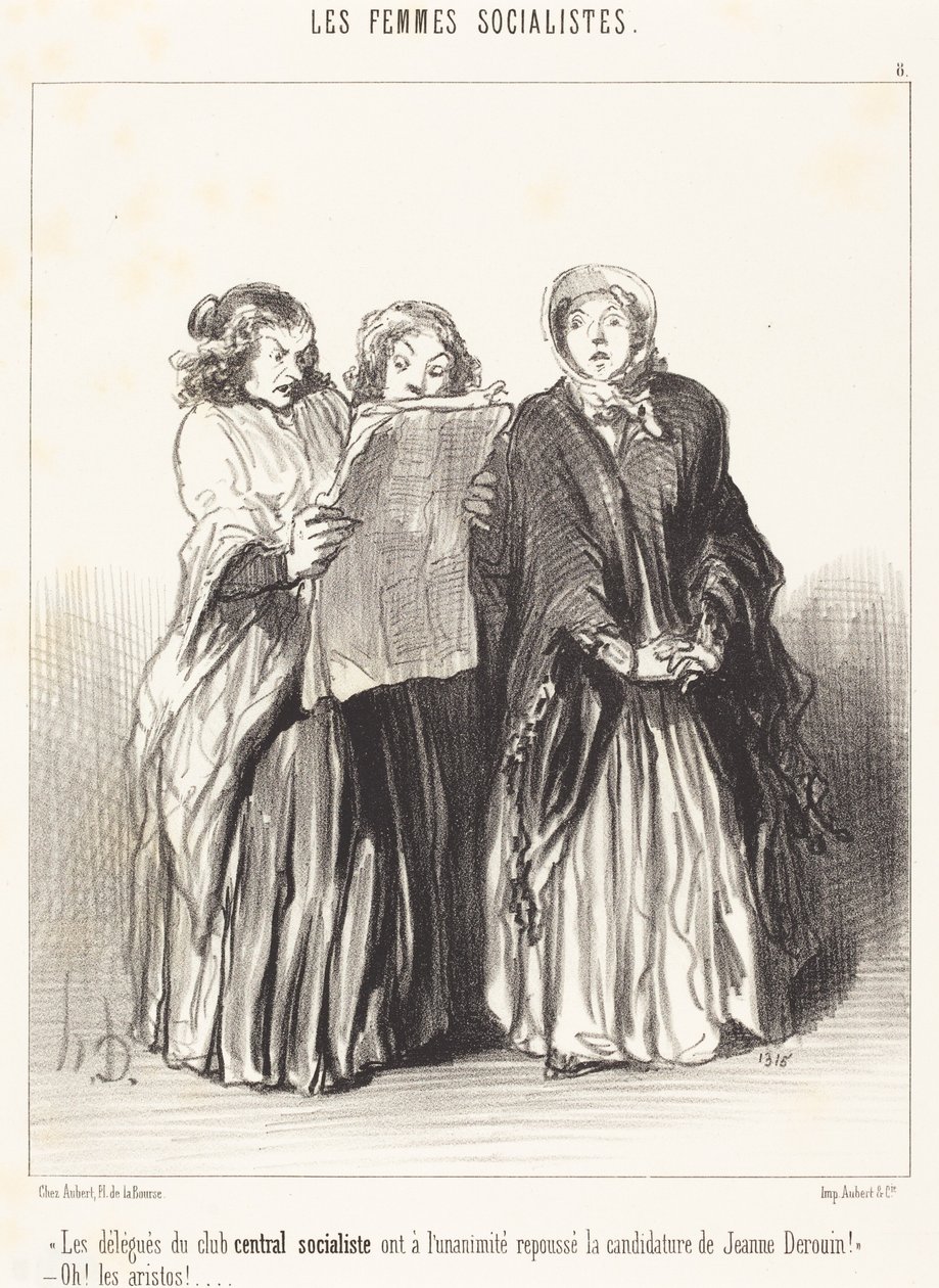 Delegaci centralnego klubu socjalistycznego odrzucili... autorstwa Honoré Daumier