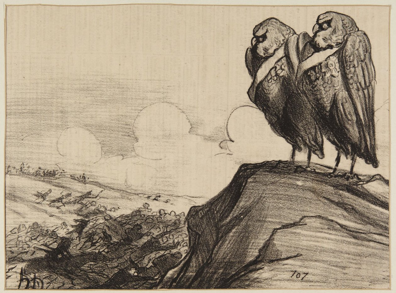 „Dwaj wielcy książęta...” autorstwa Honoré Daumier