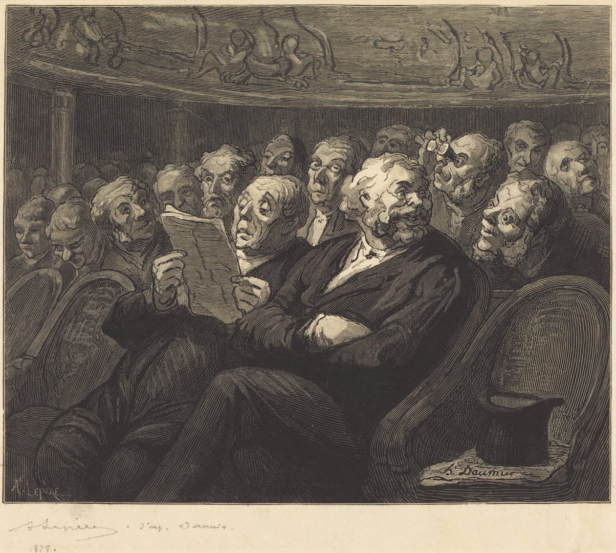 Fotele orkiestralne autorstwa Honoré Daumier
