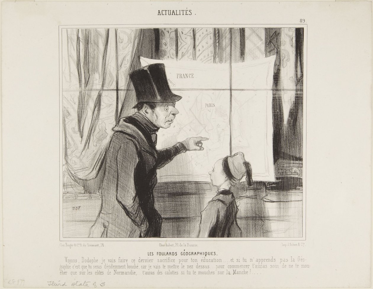 Geograficzne chusty autorstwa Honoré Daumier