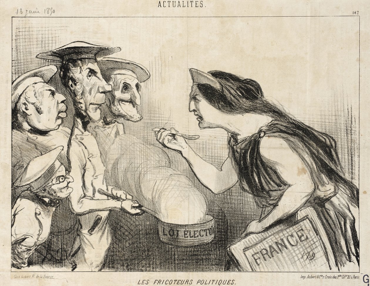 Polityczni pasożyci autorstwa Honoré Daumier