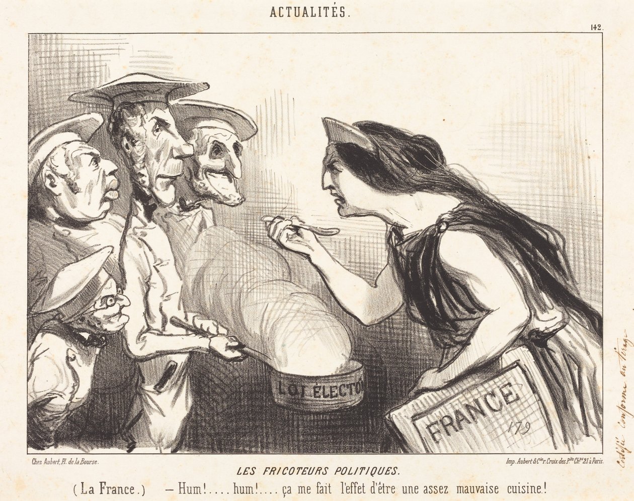 Polityczni smakosze autorstwa Honoré Daumier