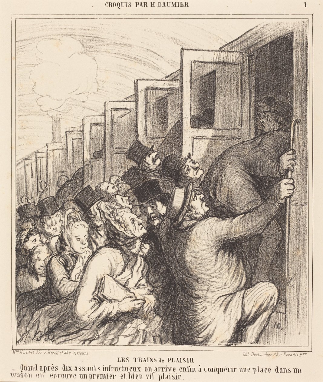 Pociągi rozrywkowe autorstwa Honoré Daumier
