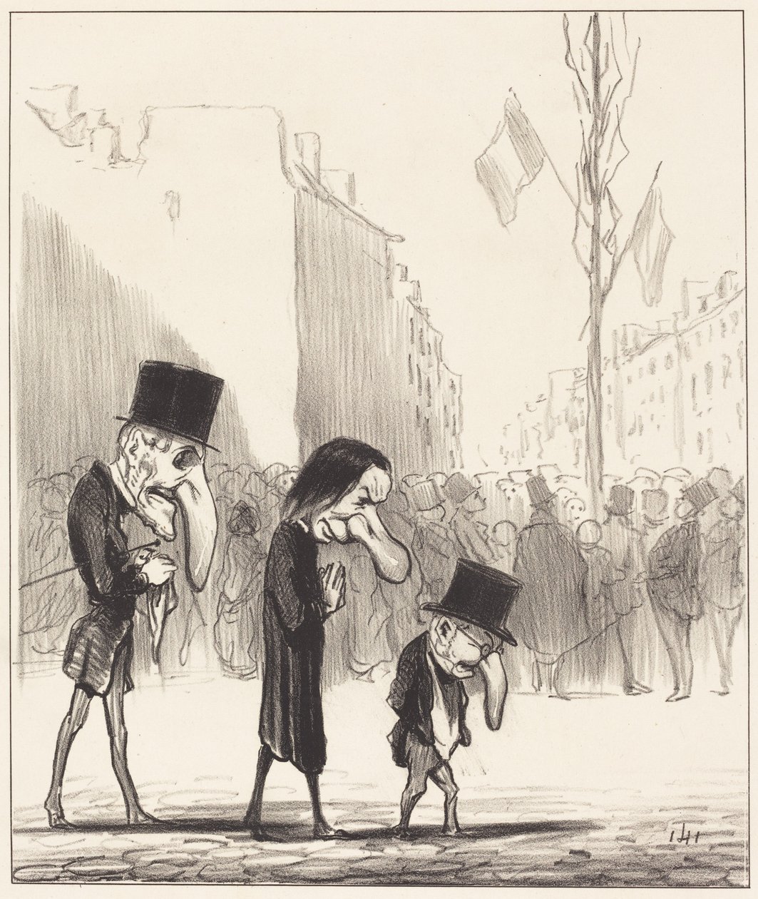 Trzej mali święci autorstwa Honoré Daumier