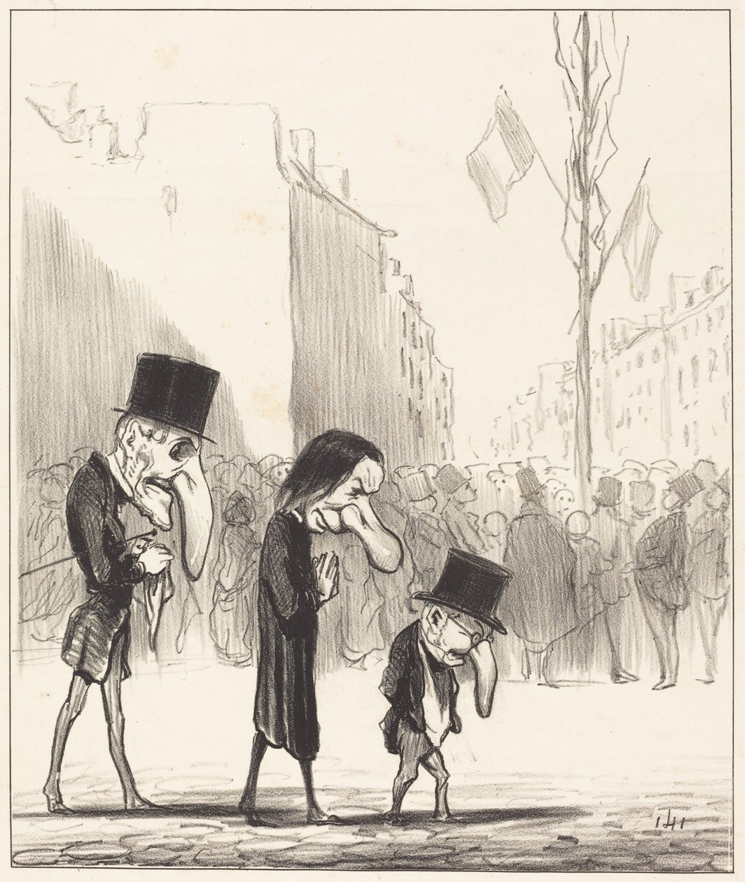Trzej mali święci autorstwa Honoré Daumier