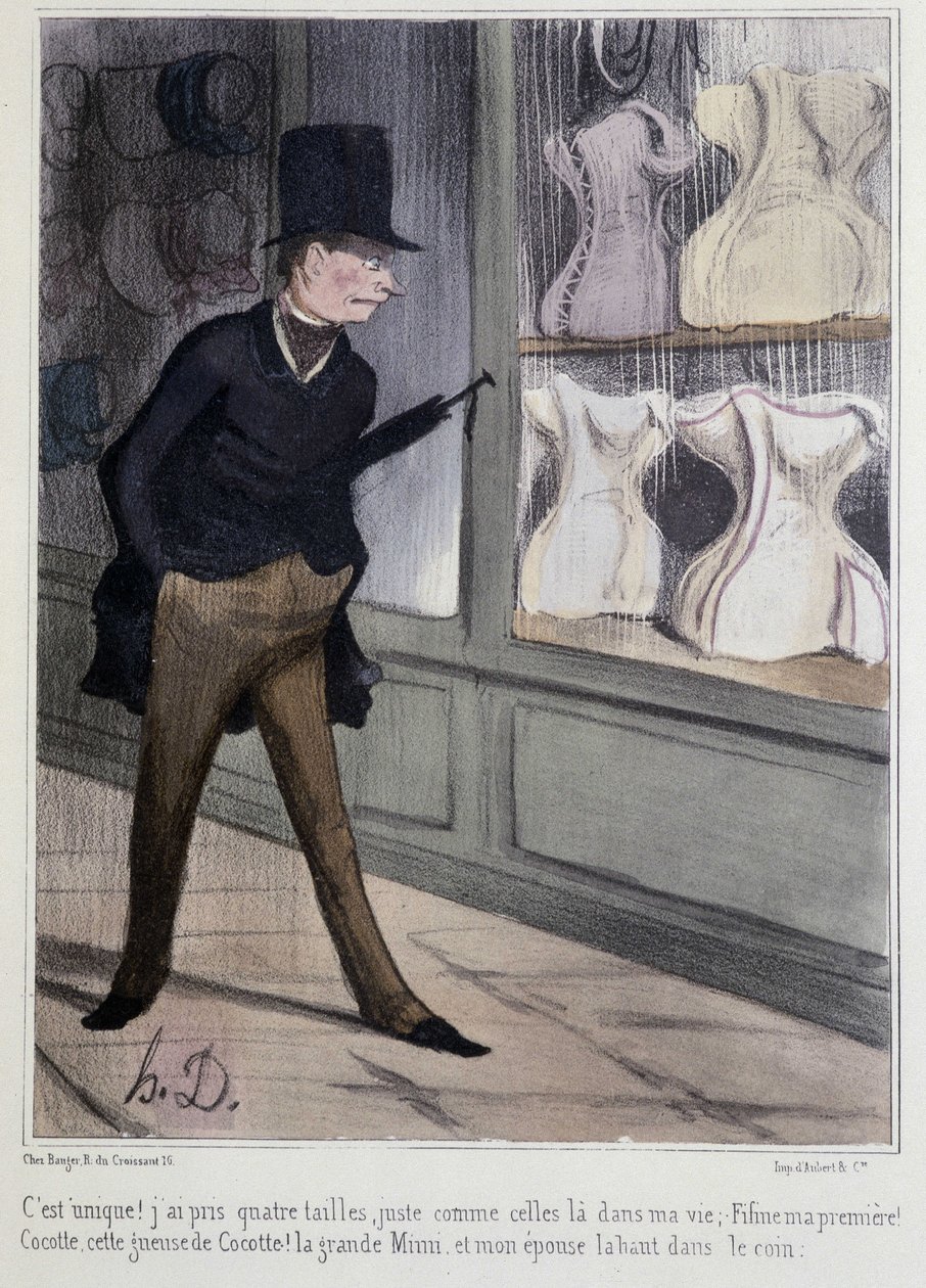 Les gorsety - autorstwa Daumier autorstwa Honoré Daumier