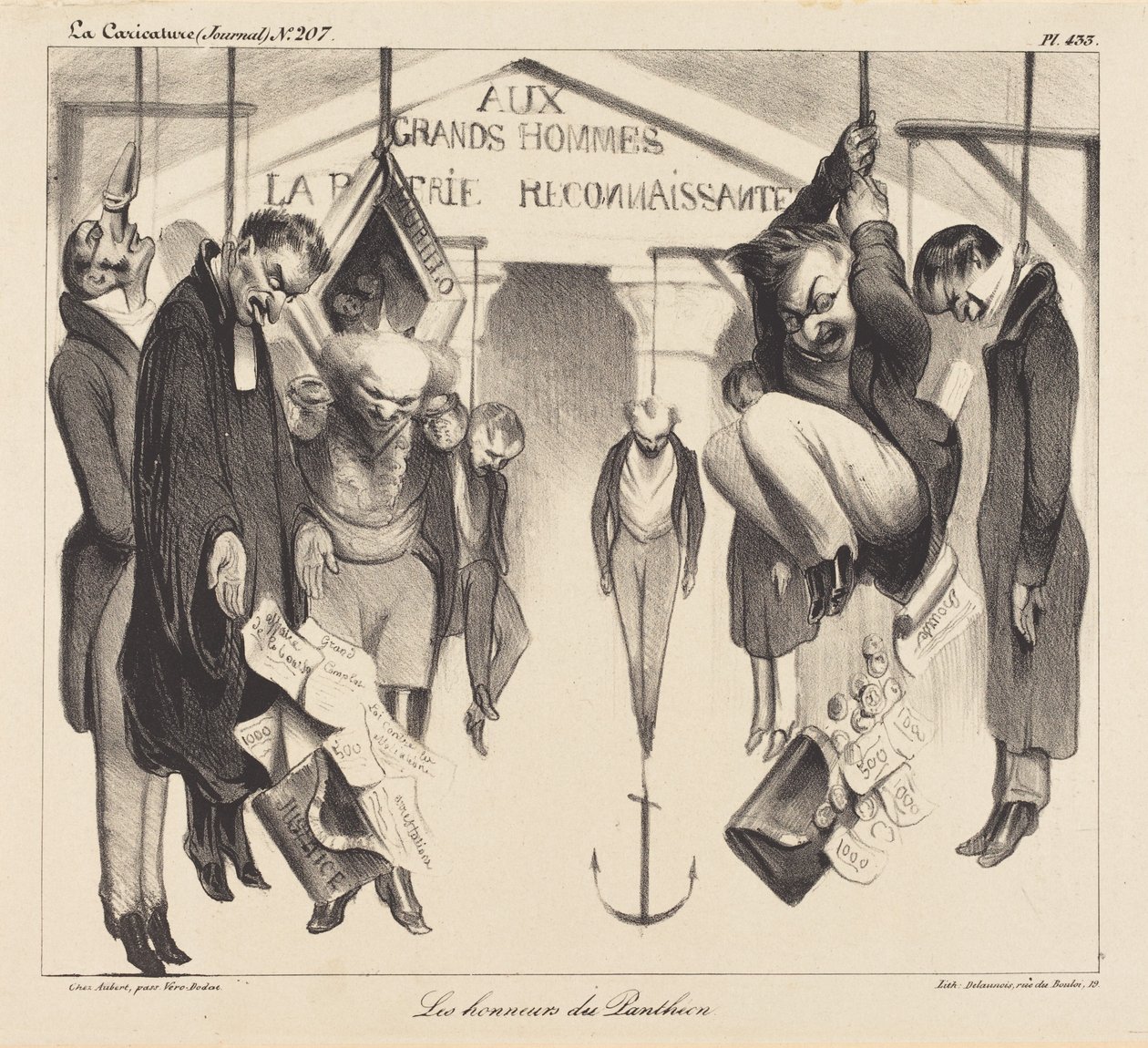 Honory Panteonu autorstwa Honoré Daumier