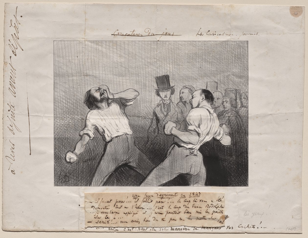 Lekcja zrozumienia w 1843 r. autorstwa Honoré Daumier