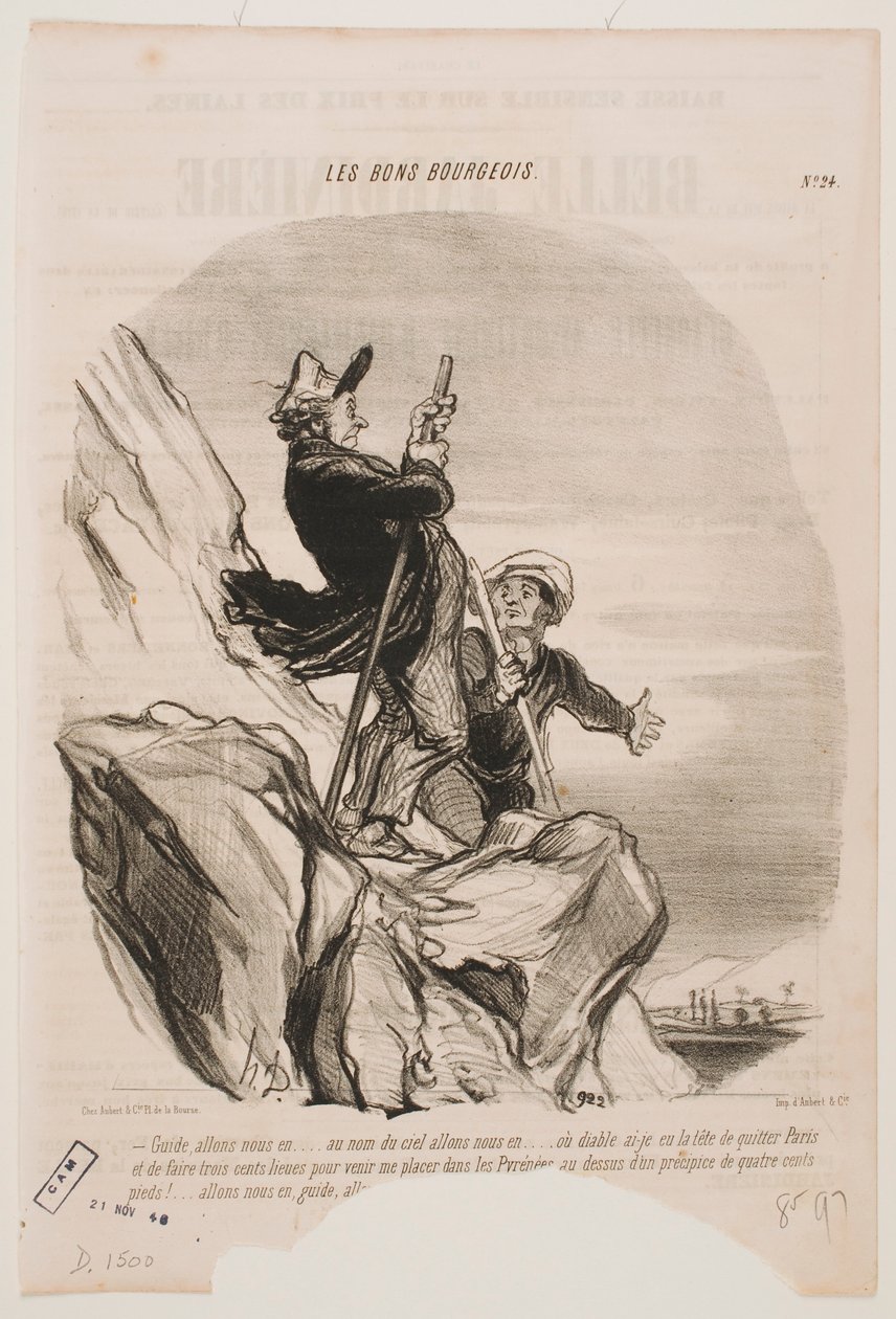 Wynośmy się stąd, przewodniku, odejdźmy. autorstwa Honoré Daumier