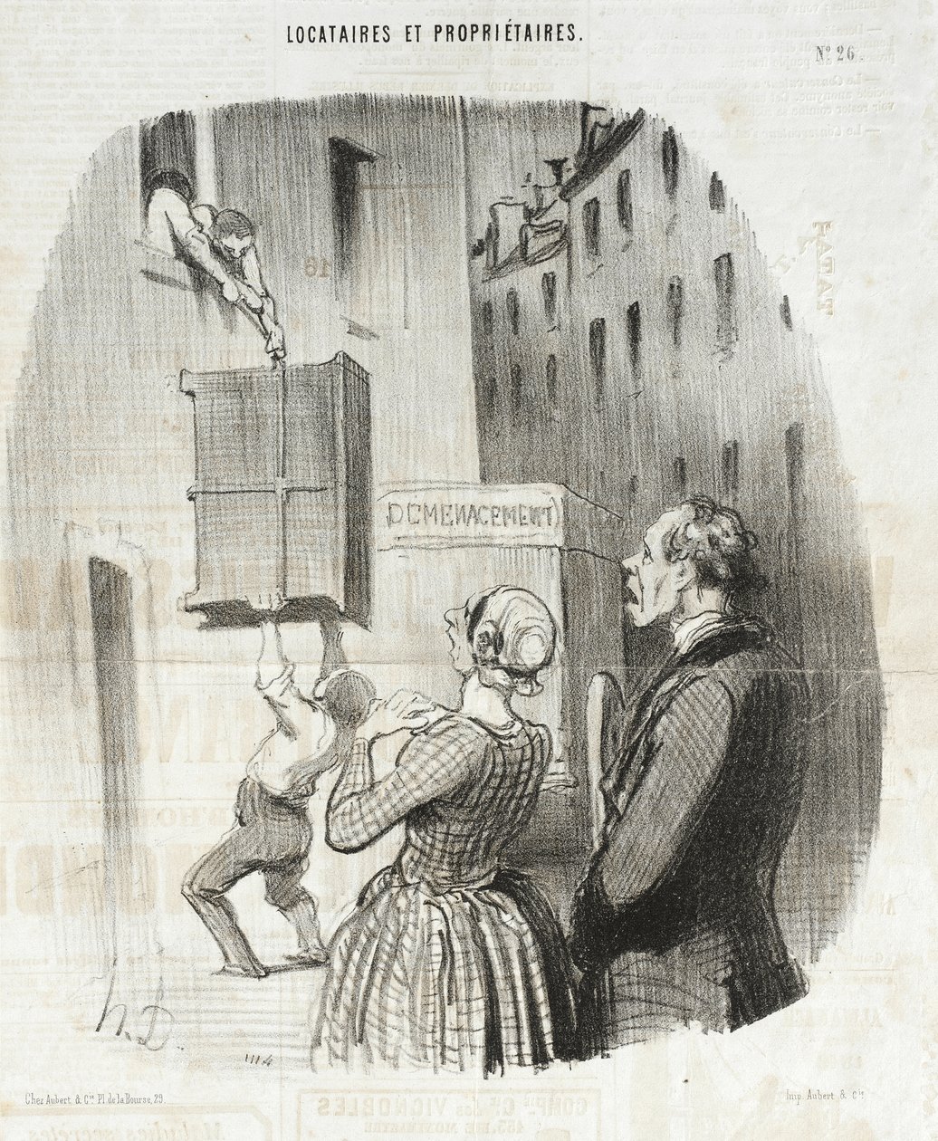 Nocni lokatorzy autorstwa Honoré Daumier