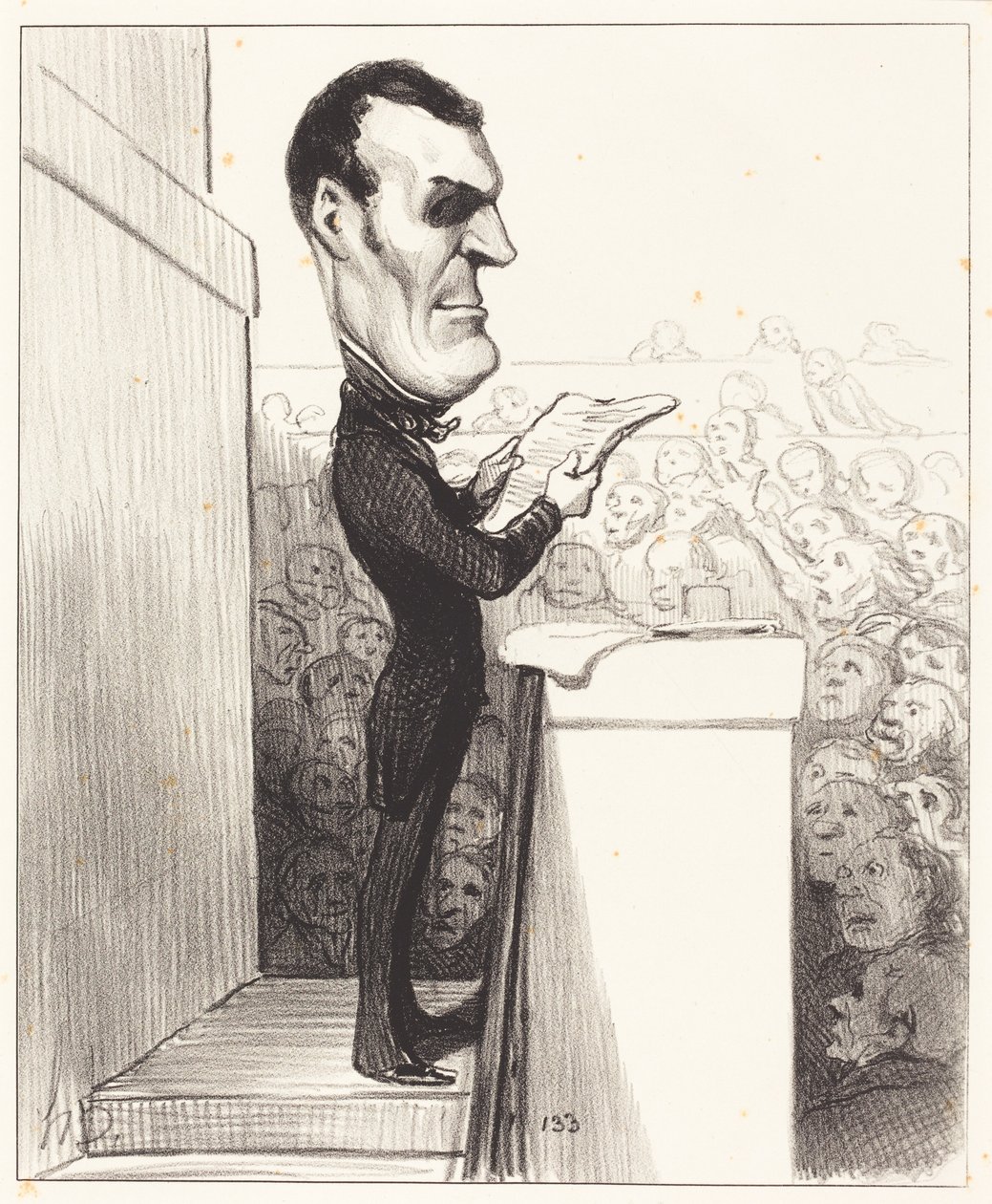 M.L.P.F. Esquirou de Parieu autorstwa Honoré Daumier