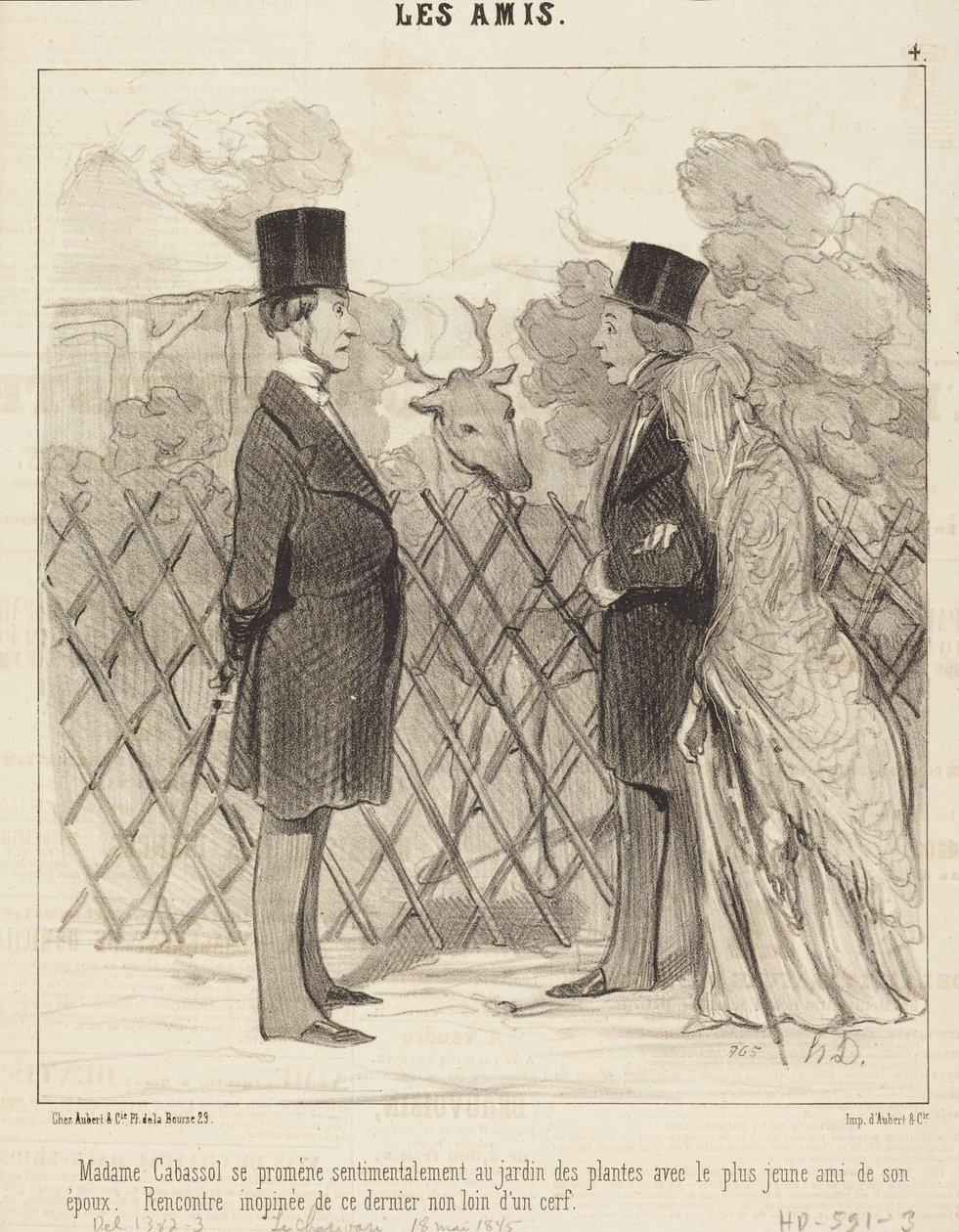 Madame Cabassol spaceruje... autorstwa Honoré Daumier