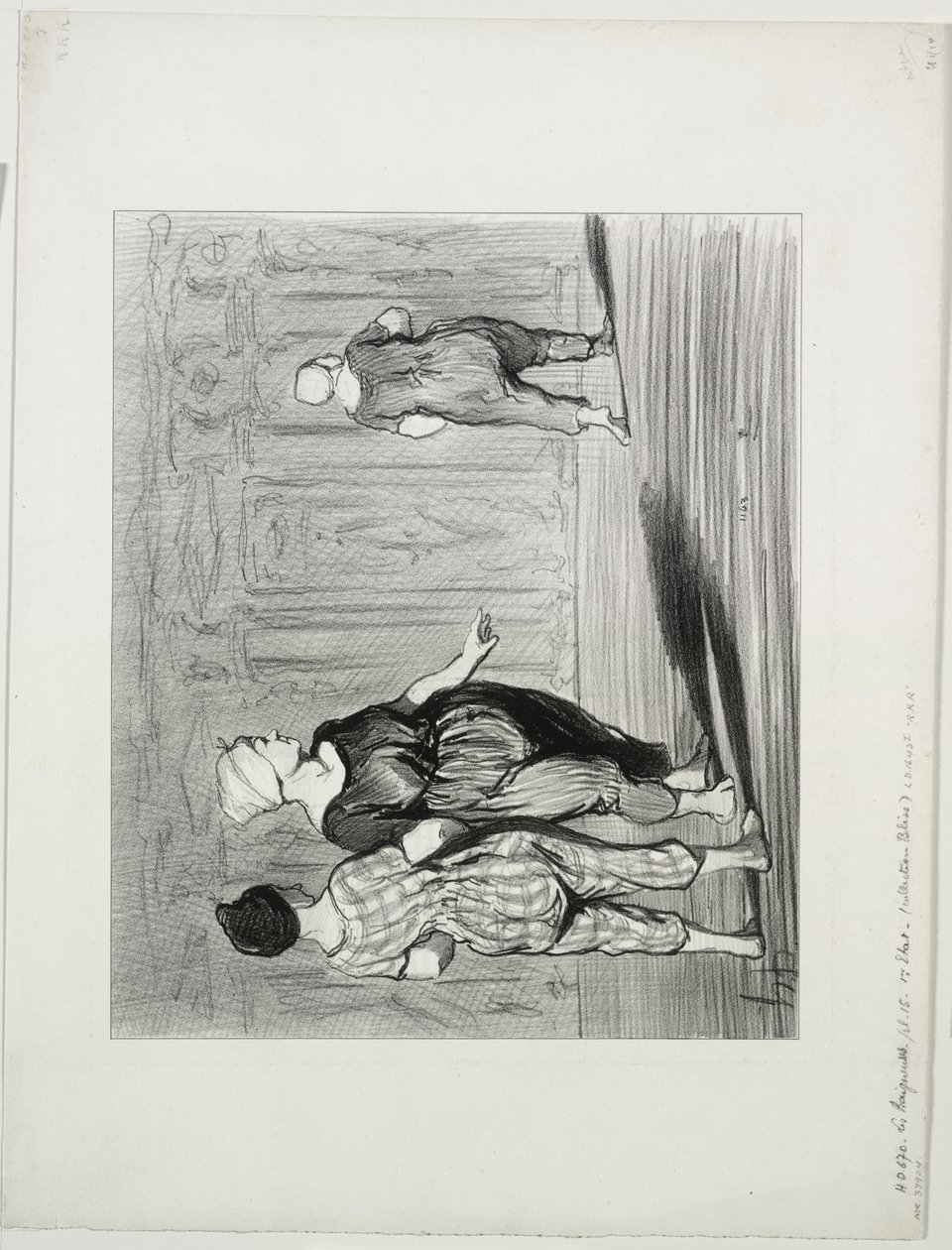 The Bathers, płyta 15: To znowu ona, ładna moda, Madame Coquardeau! autorstwa Honoré Daumier