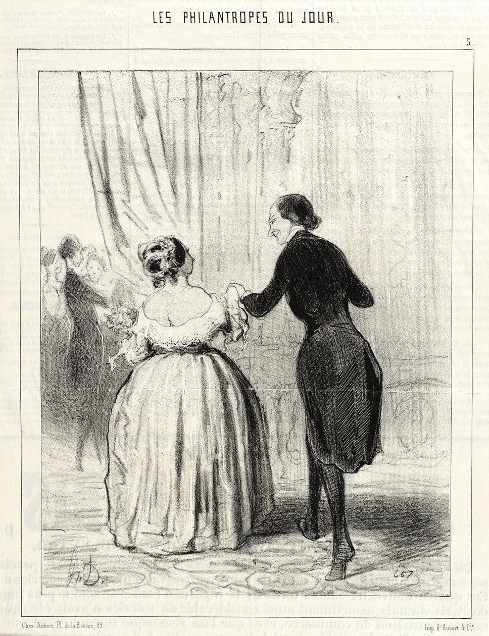 Madame ... nie wystarczy, że tańczyła pani na rzecz tych biednych Polaków ... autorstwa Honoré Daumier