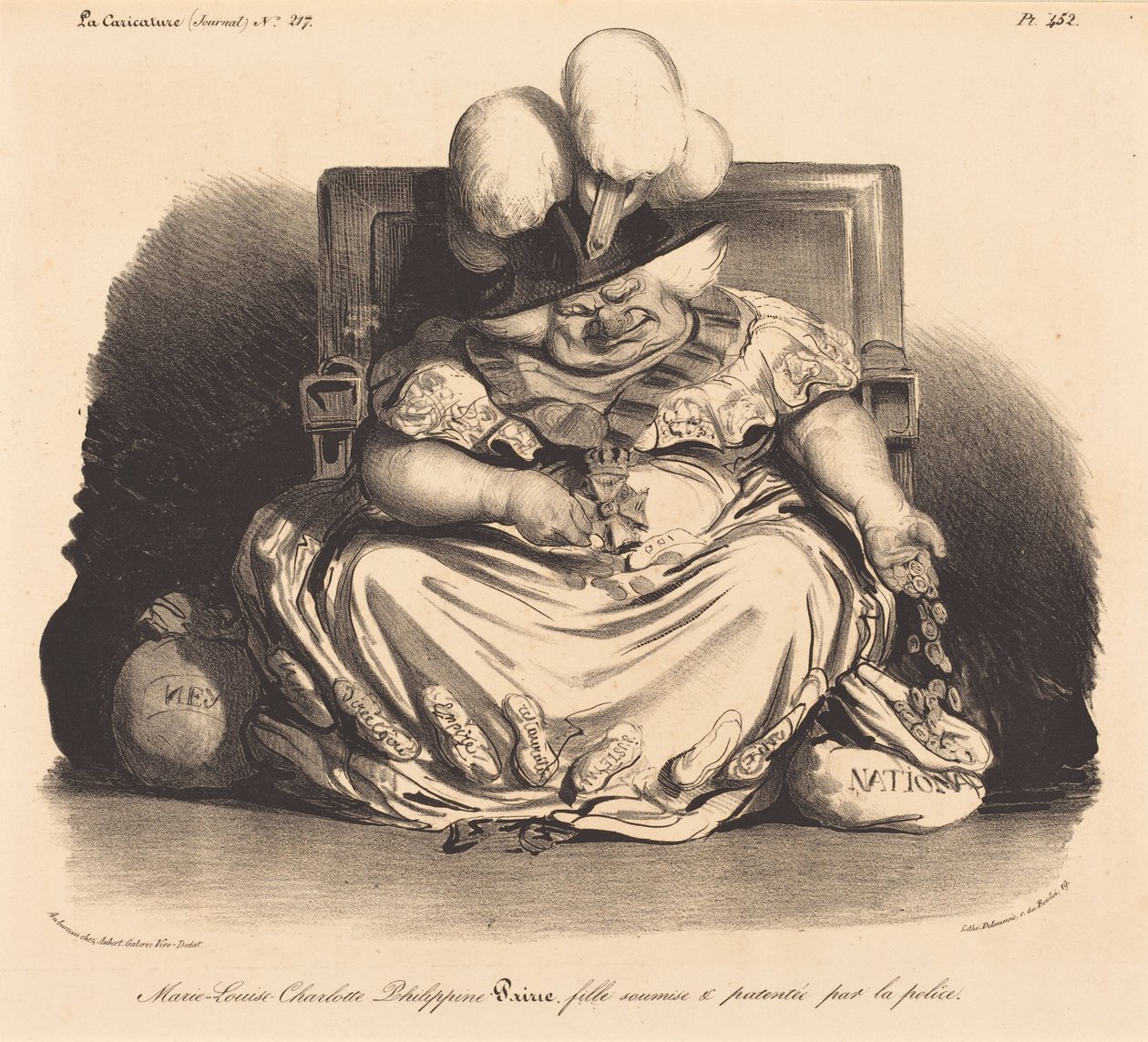 Marie-Louise-Charlotte-Philippinepairie autorstwa Honoré Daumier