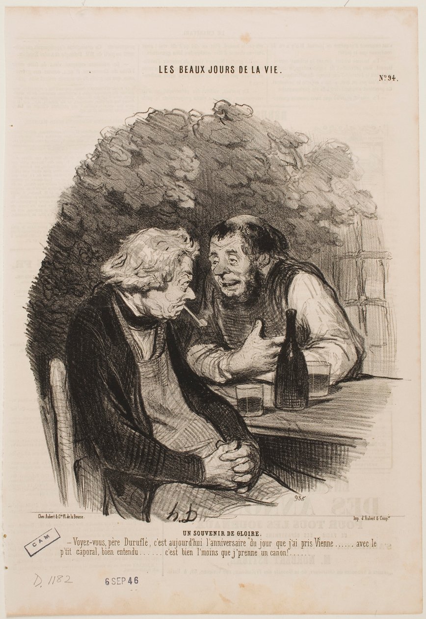 Wspomnienia chwały autorstwa Honoré Daumier