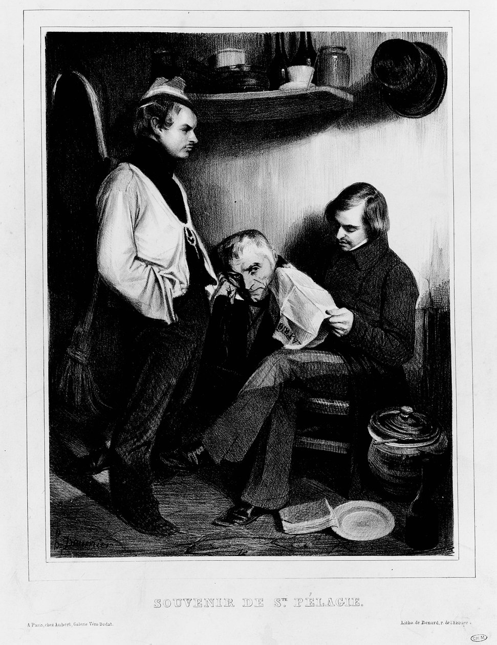 Wspomnienia Sainte-Pelagie autorstwa Honoré Daumier