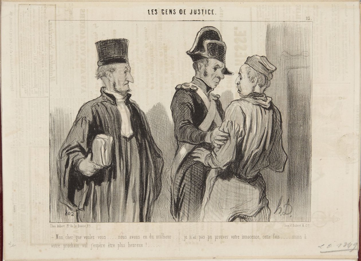 Mój drogi, czego chcesz... mieliśmy pecha... autorstwa Honoré Daumier