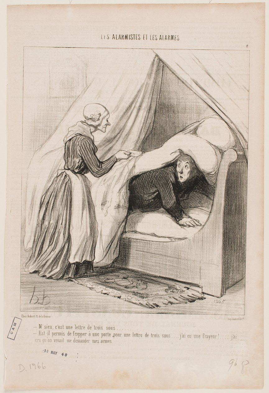 Panie, to list za trzy centy... autorstwa Honoré Daumier