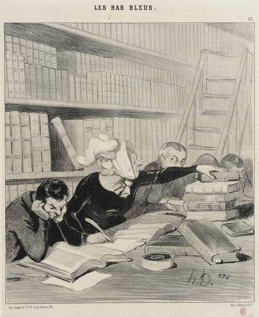 Panie, wybaczy pan, jeśli trochę przeszkadzam... autorstwa Honoré Daumier