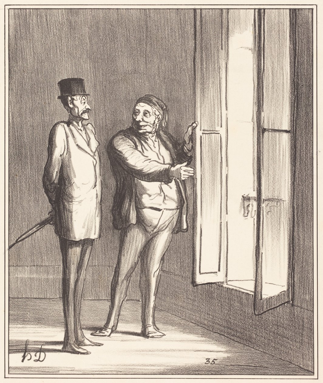 Pan będzie się tu czuł bardzo dobrze... autorstwa Honoré Daumier