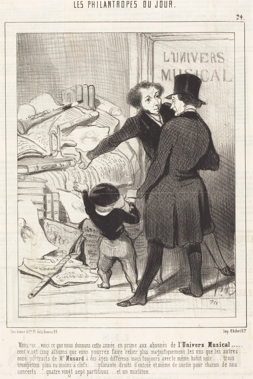 Panie... oto co dajemy... jako premię... autorstwa Honoré Daumier