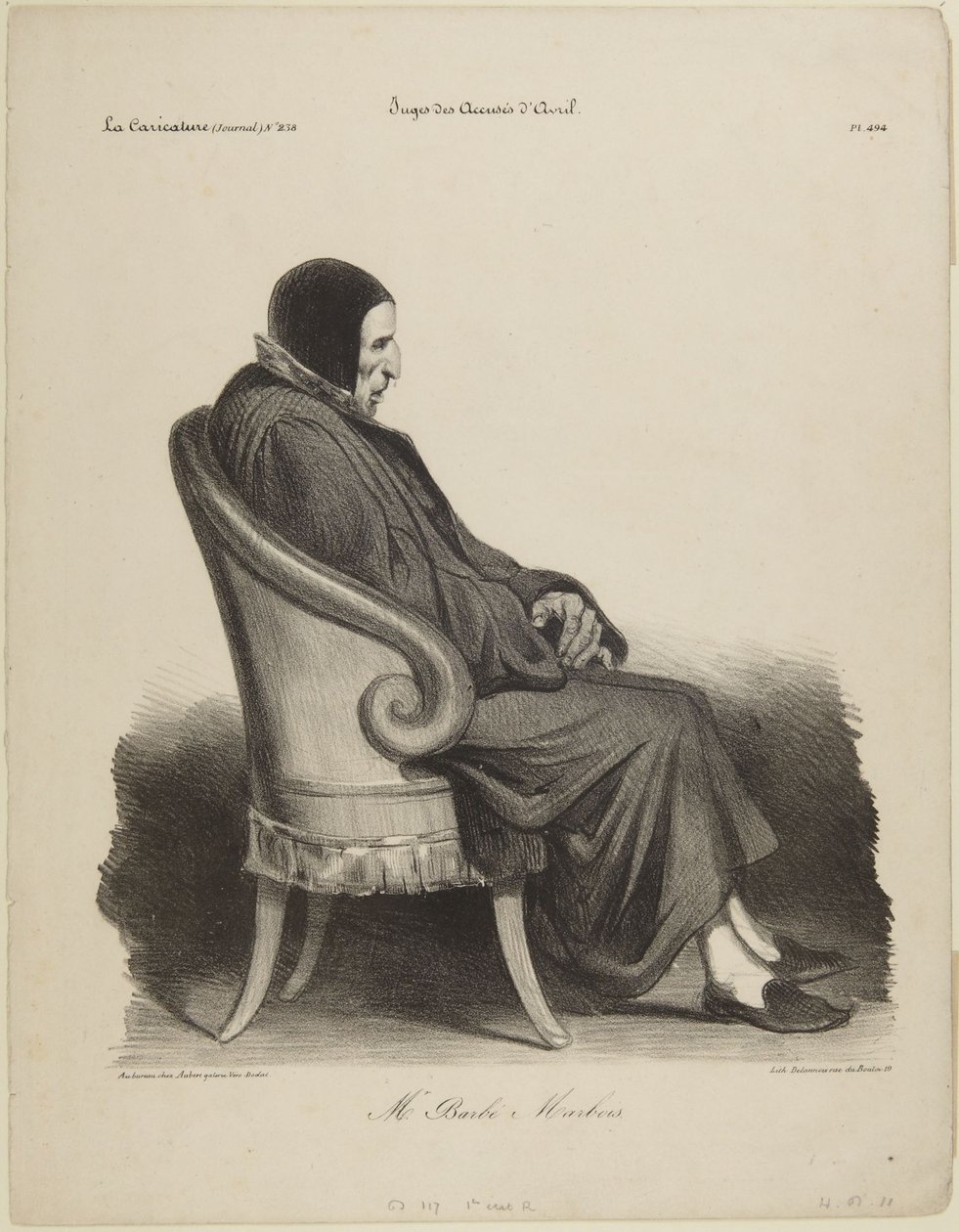 Pan Barb, Marbois autorstwa Honoré Daumier