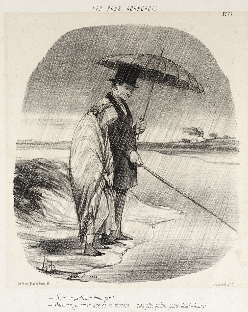 A więc nie wyjedziemy!... autorstwa Honoré Daumier