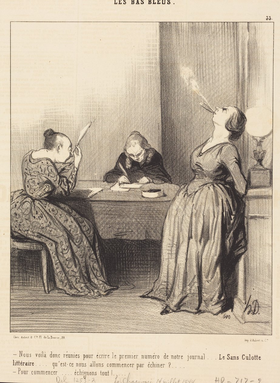 Oto jesteśmy ... zebrane, aby napisać pierwszy numer ... autorstwa Honoré Daumier